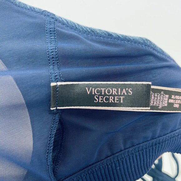 Victorias Secret Sports Bra Size XL Women’s Lightly Lined Logo Blue - Picture 3 of 8